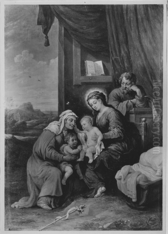 Heilige Familie Oil Painting by David Teniers the Younger