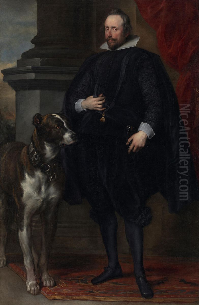 Wolfgang Wilhelm, Herzog von Pfalz-Neuburg Oil Painting by Sir Anthony Van Dyck