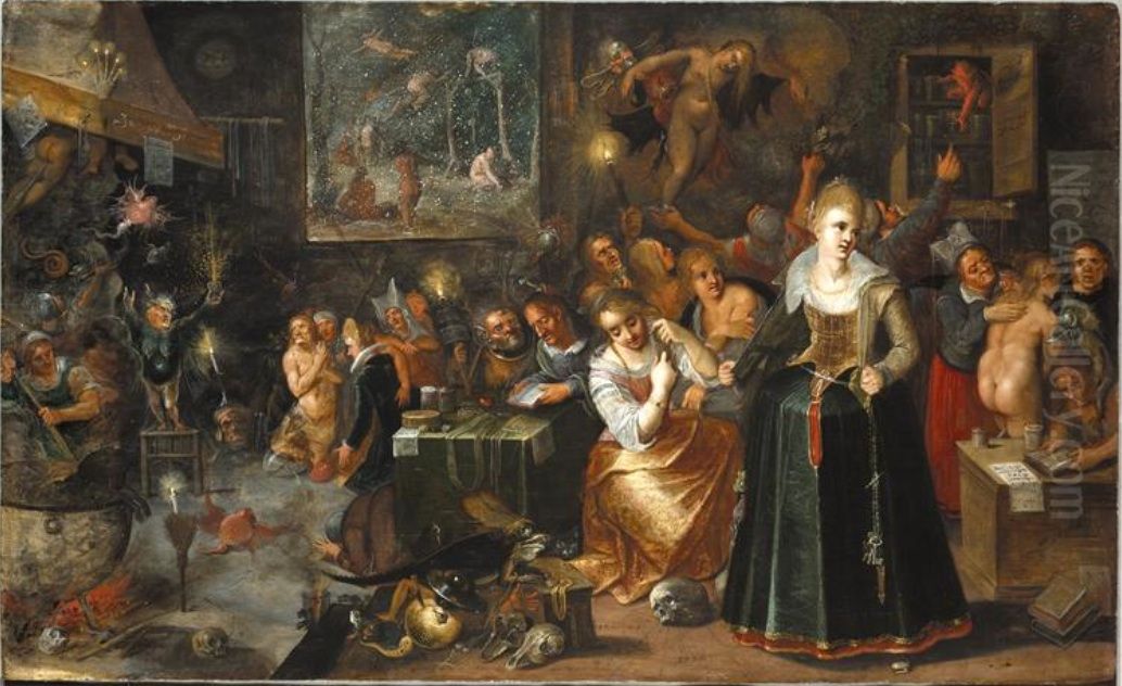 Hexensabbat Oil Painting by Frans Francken the Younger