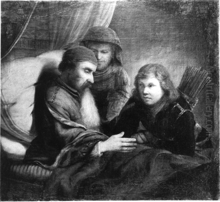 Isaak segnet Jakob Oil Painting by Gerbrand Van Den Eeckhout