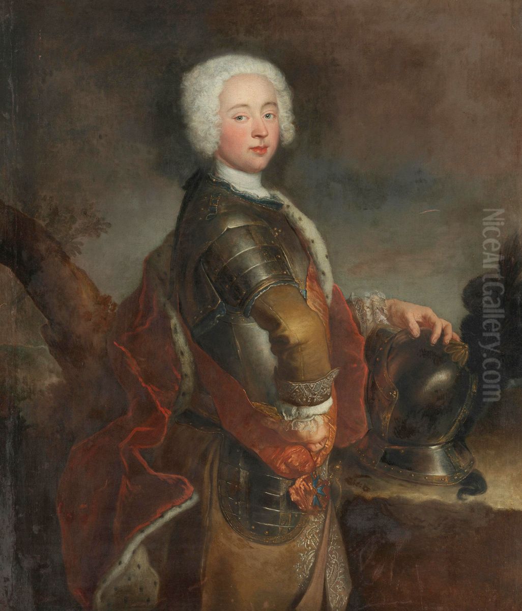 Karl Wilhelm Friedrich Markgraf von Brandenburg-Ansbach Oil Painting by Antoine Pesne