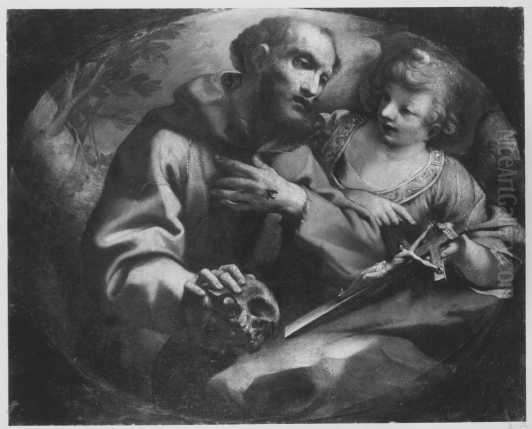 Hl. Franziskus Seraphicus Oil Painting by Ludovico Carracci