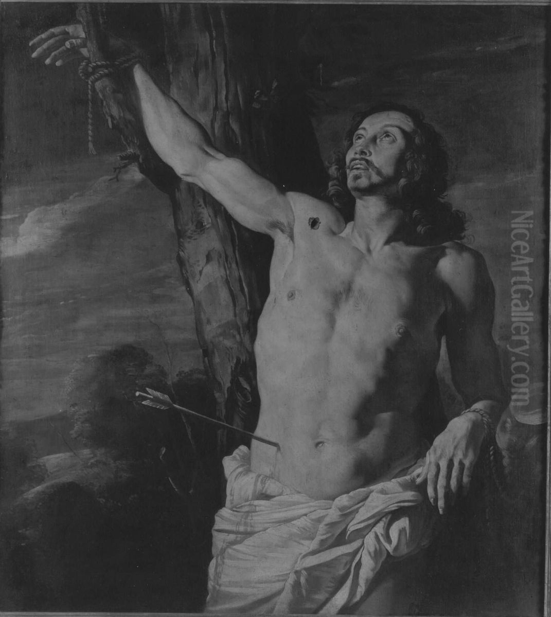 Hl. Sebastian Oil Painting by Matthias Stom