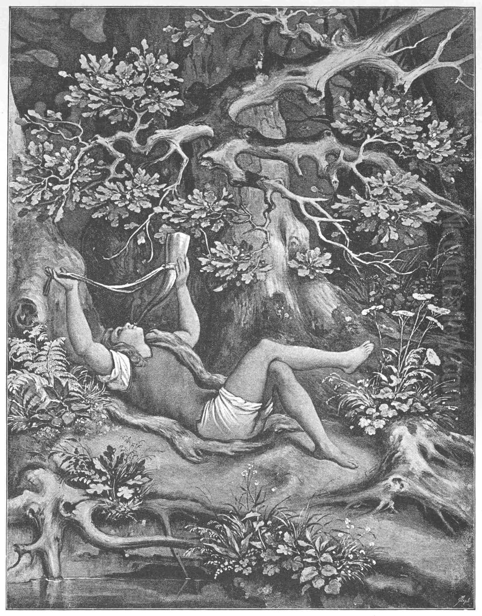 Des  Knaben Wunderhorn Oil Painting by Moritz von Schwind