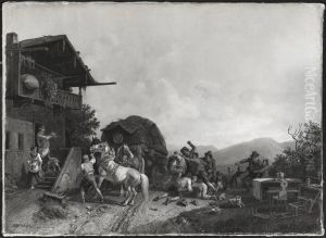 Rauferei vor der Schenke Rauferei vor der Schenke