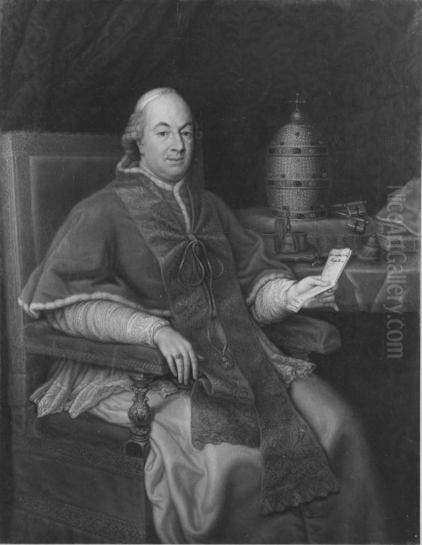 Papst Pius VI. Oil Painting by Pompeo Batoni
