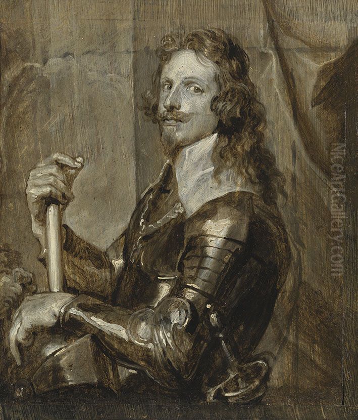Francois Thomas Prinz von Savoyen-Carignan Oil Painting by Sir Anthony Van Dyck