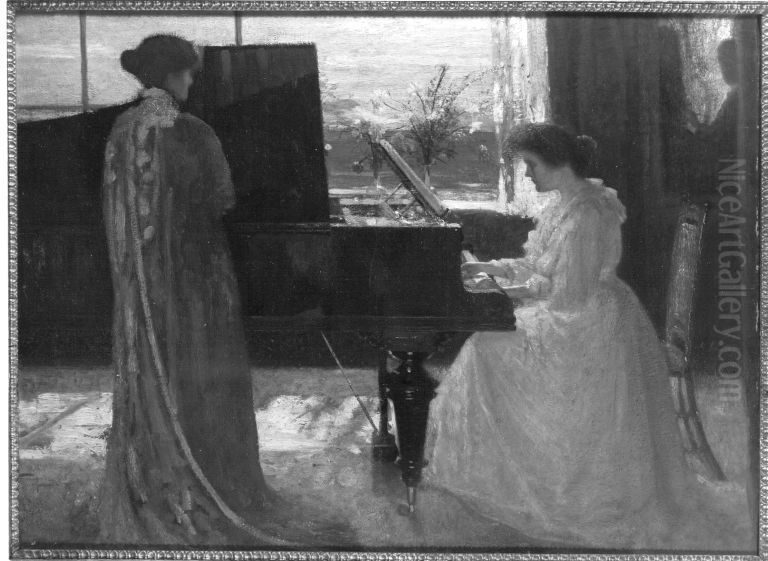 Fruhlingsklange Oil Painting by Georg Sauter