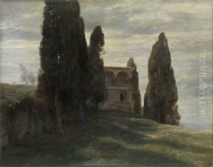 Italienische Villa im Fruhling