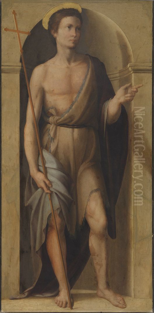 Johannes der Taufer Oil Painting by Francesco Granacci