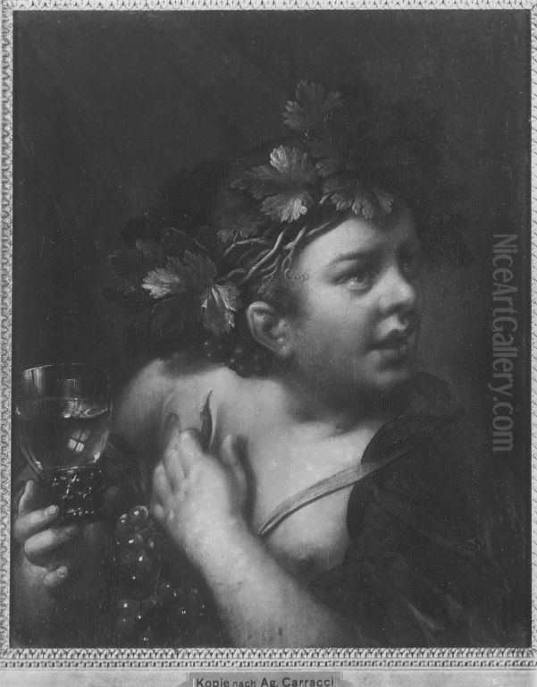 Junger Bacchant Oil Painting by Annibale Carracci