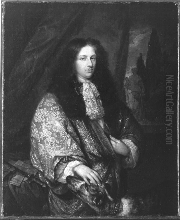 Junger Kavalier Oil Painting by Caspar Netscher
