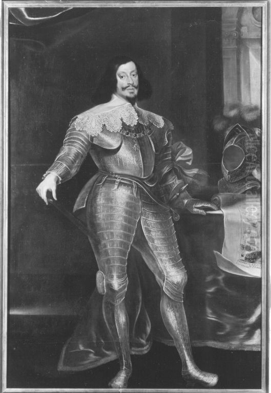 Kaiser Ferdinand III. (1608-1657) Oil Painting by Frans Luycx