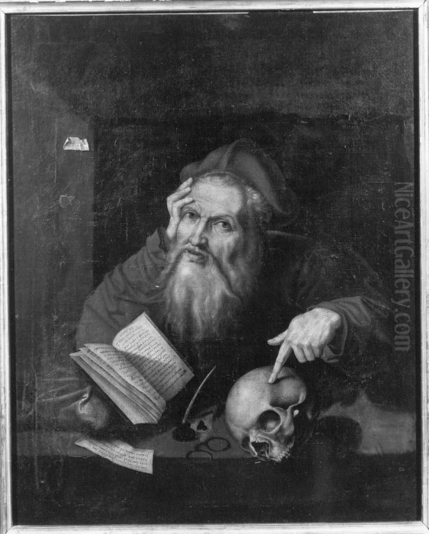 Hl. Hieronymus Oil Painting by Georg Pencz