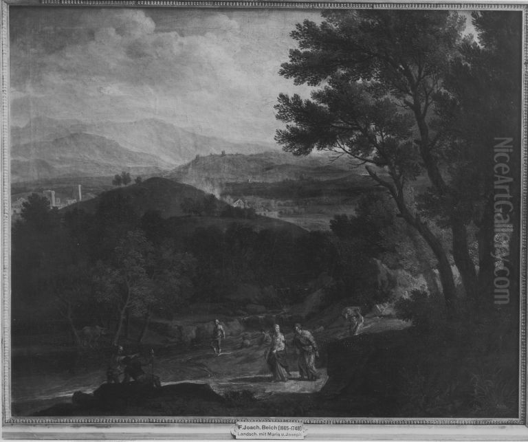 Ideallandschaft Oil Painting by Franz Joachim Beich