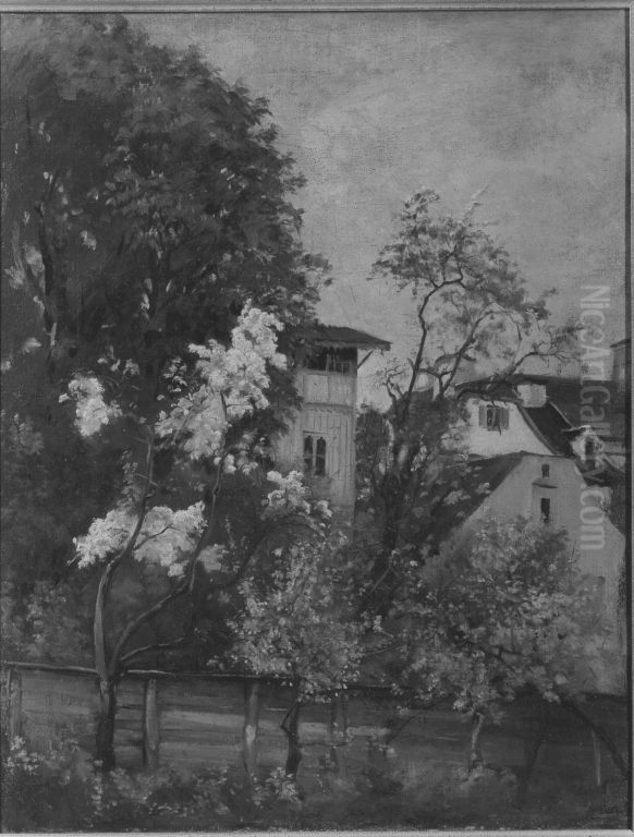 In der Hangematte Oil Painting by Thomas Theodor Heine
