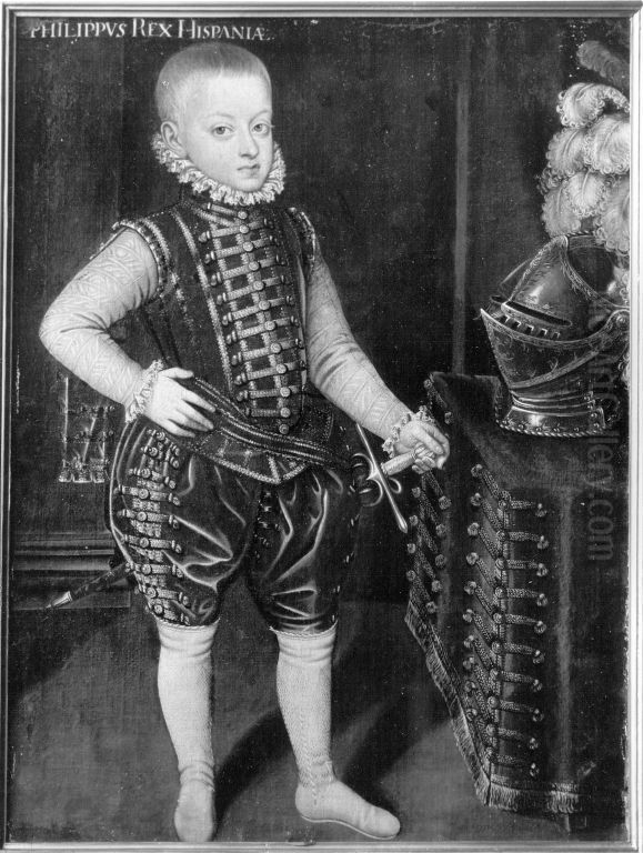 Infant Ferdinand von Spanien (1571-1578) Oil Painting by Alonso Sanchez Coello