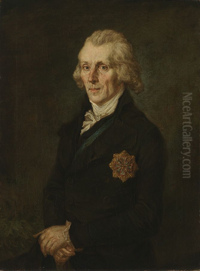 Graf Rumford Oil Painting by Johann Georg Edlinger