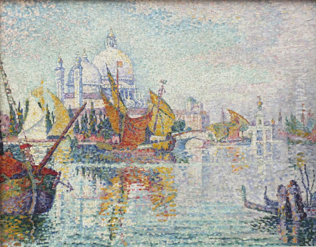 S. Maria della Salute Oil Painting by Paul Signac