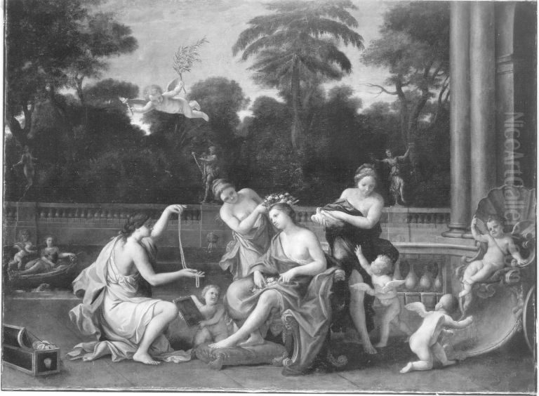 Schmuckung der Venus Oil Painting by Marcantonio Franceschini)