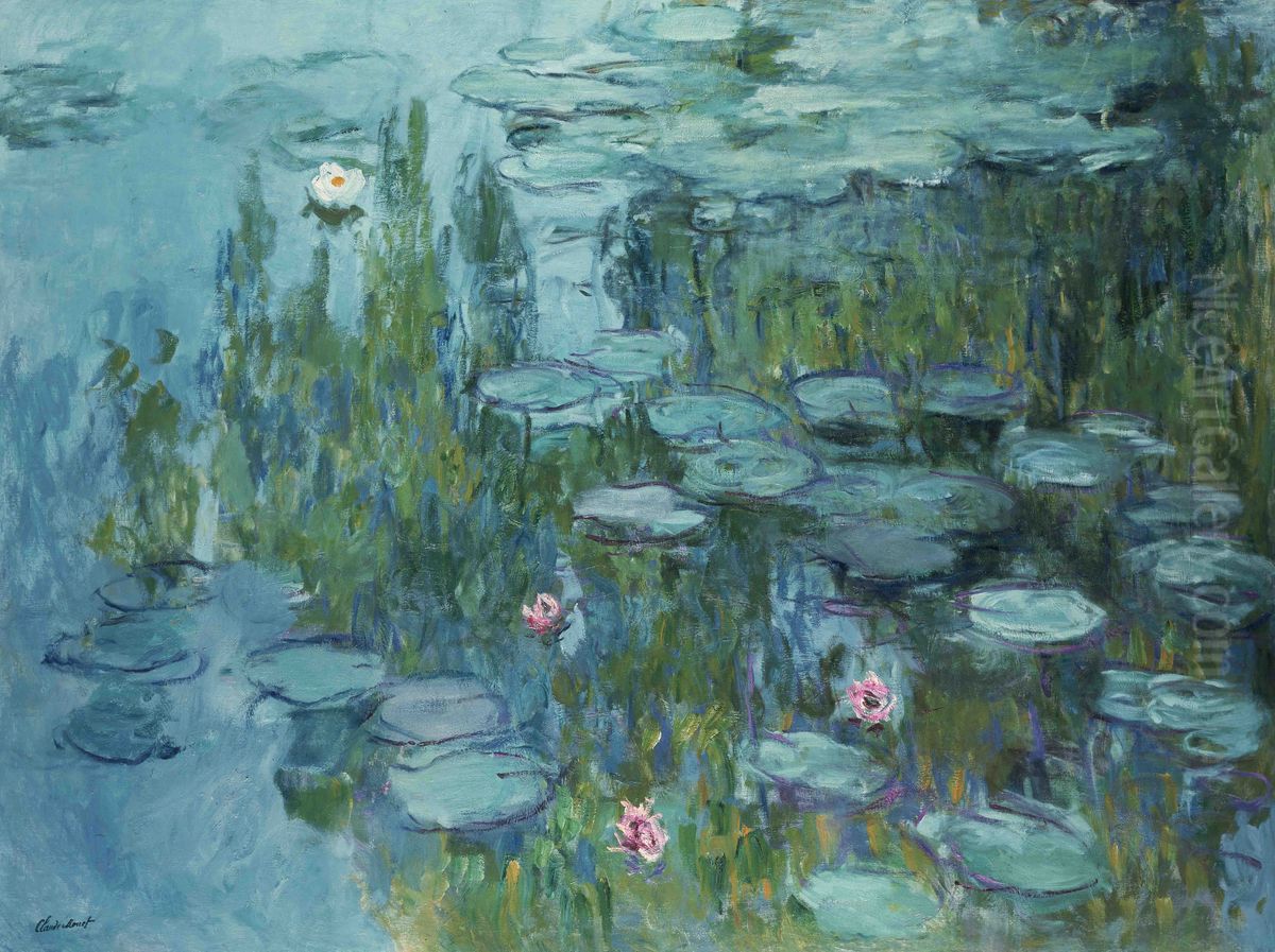 Seerosen Oil Painting by Claude Oscar Monet