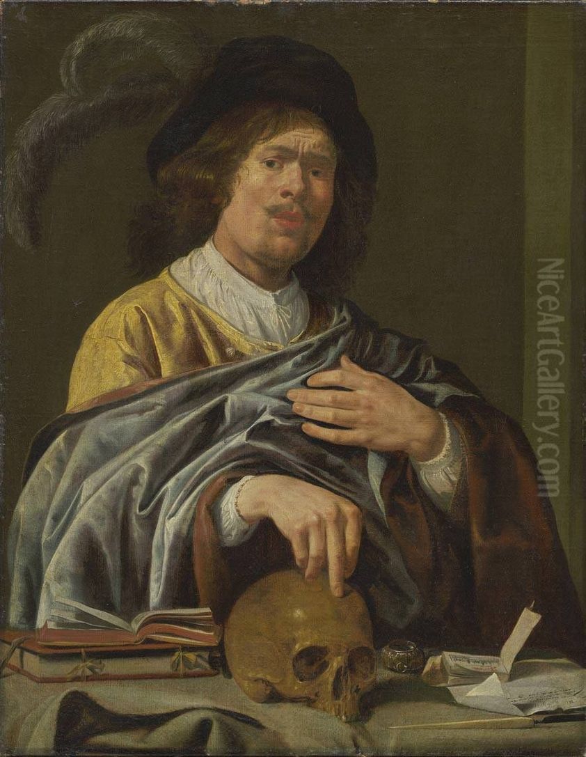 Self-portrait Oil Painting by Jan Miense Molenaer