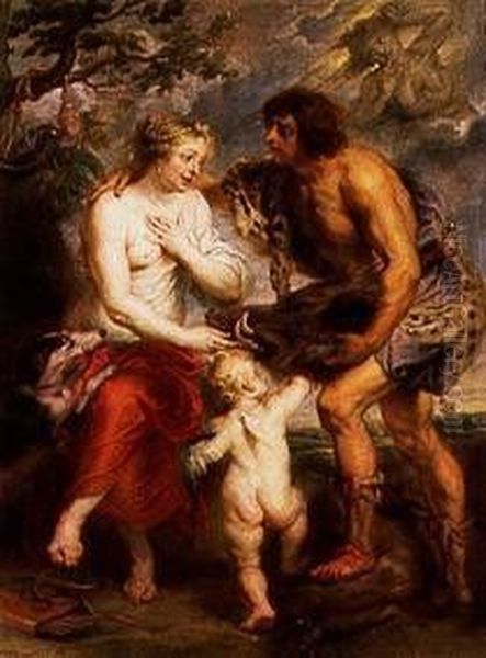 Meleager und Atalante Oil Painting by (studio of) Rubens, Peter Paul