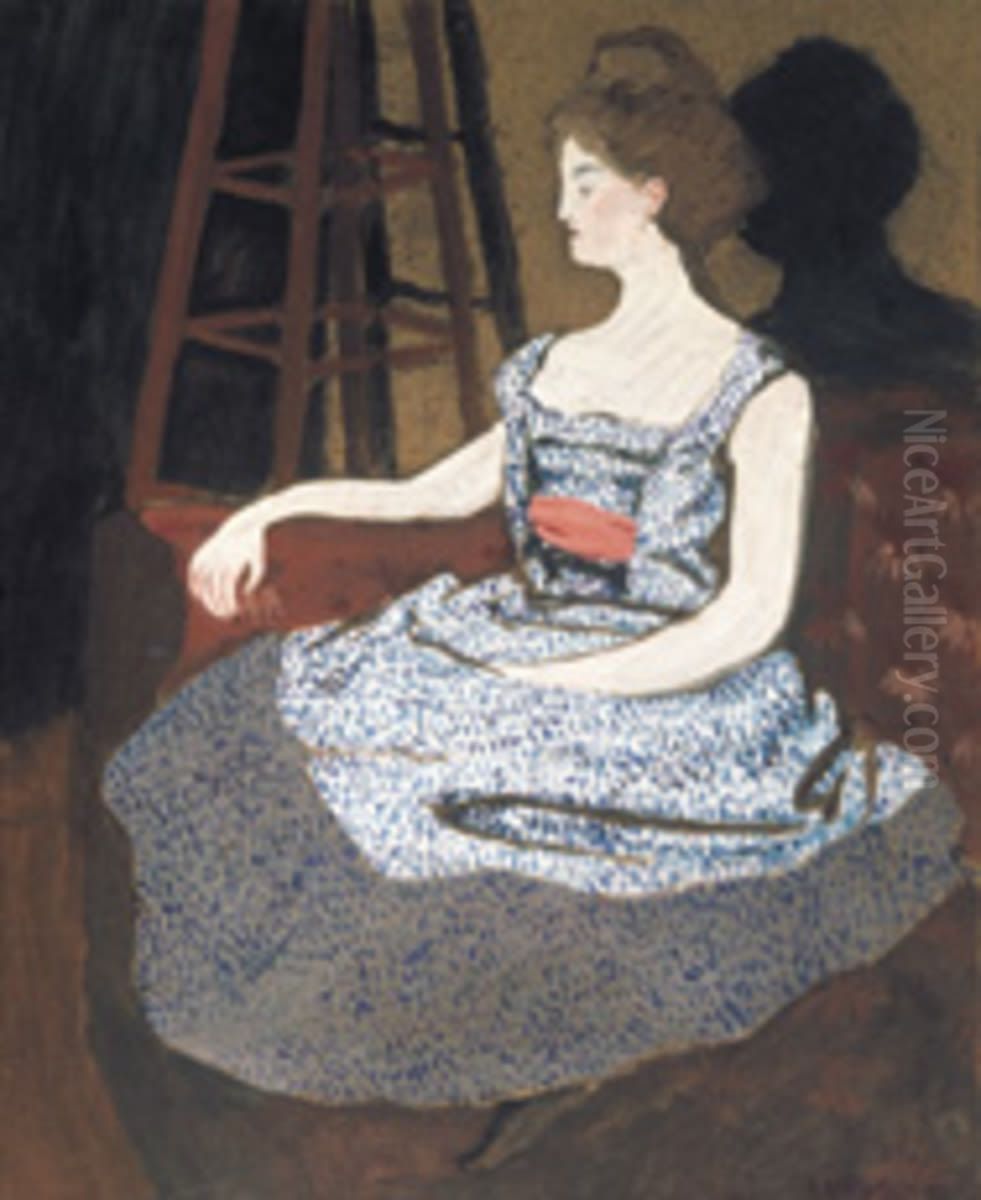 Misia Godebska-Natanson Oil Painting by Felix Vallotton