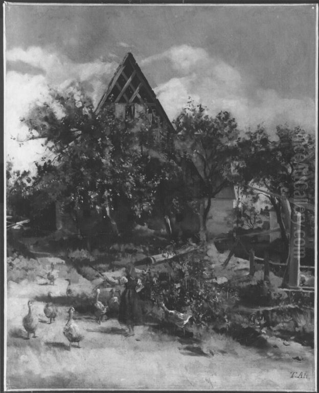 Mittelfrankische Dorfszene (