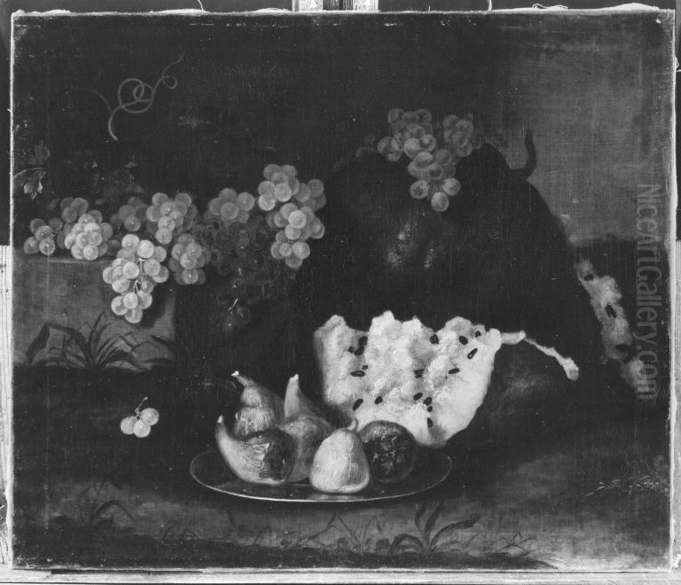 Obst- und Gemusestillleben Oil Painting by Maximilian Pfeiler