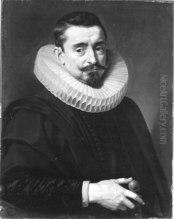 Mannliches Bildnis Oil Painting by Frans Pourbus the younger