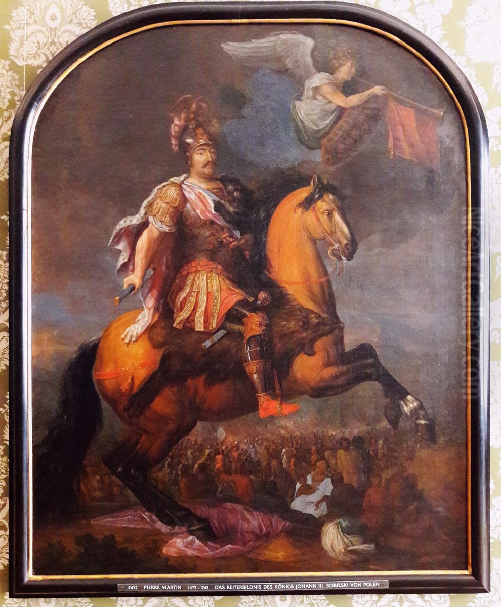 Reiterbildnis des Konigs Jan III. Sobieski von Polen Oil Painting by Pierre-Denis Martin