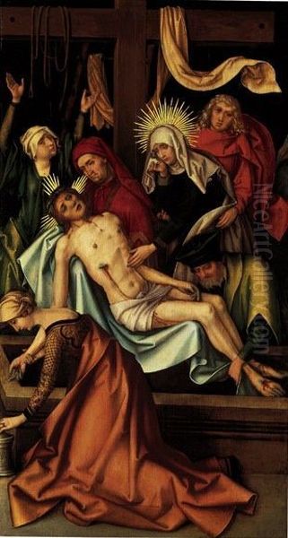 Kaisheimer Grablegung Oil Painting by Hans Holbein the Elder