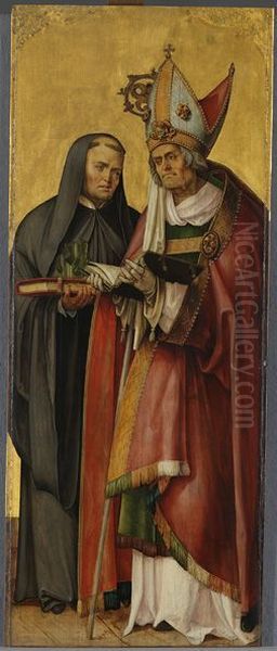 Die hll. Willibald und Benedikt Oil Painting by Hans von Kulmbach