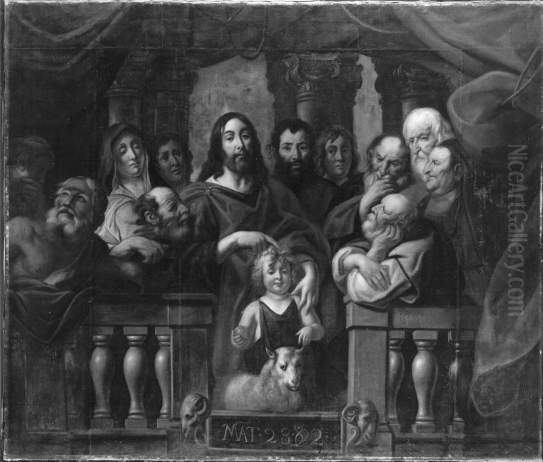 Wenn ihr nicht werdet wie die Kinder ... Oil Painting by Jacob Jordaens