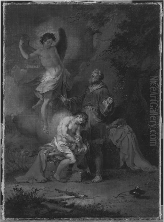 Abraham opfert Isaak Oil Painting by Januarius Zick