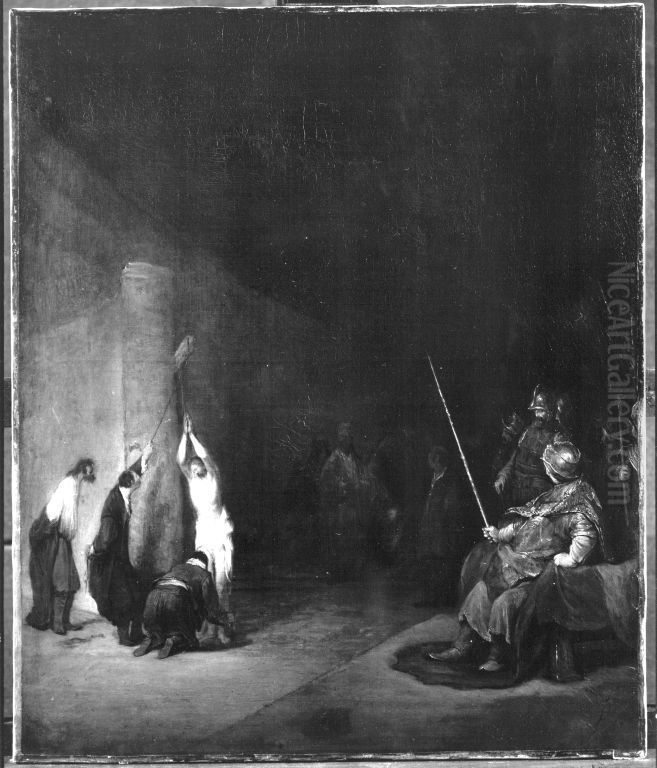 Die Geisselung Christi Oil Painting by Arent de Gelder