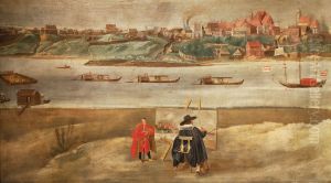 View of Warsaw from Vistula river