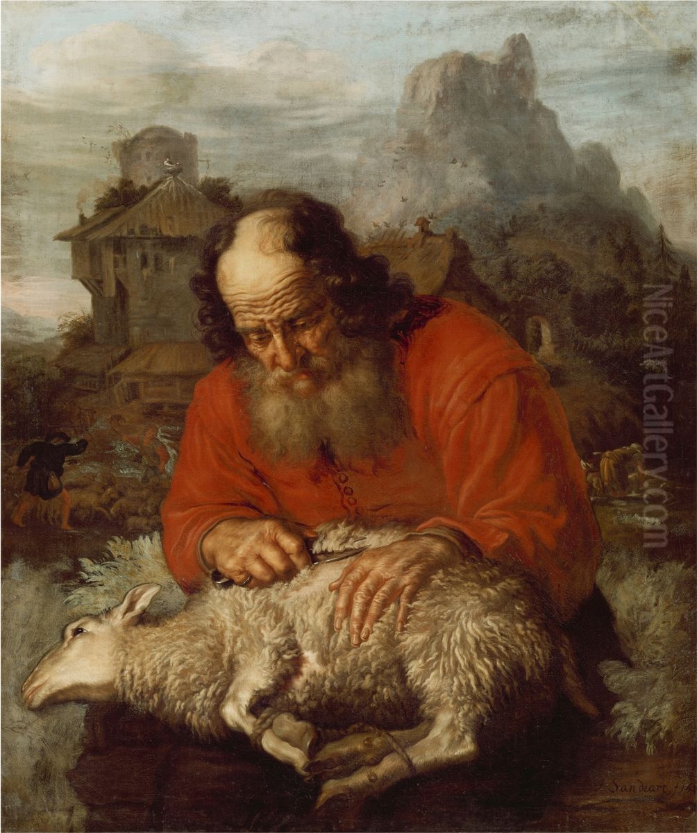 Aus der Serie der Monatsbilder: Juni Oil Painting by Joachim von, I Sandrart