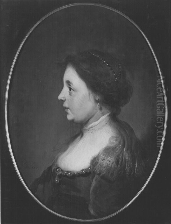 Half-length portrait of a woman Oil Painting by Jacob Adriaensz Backer