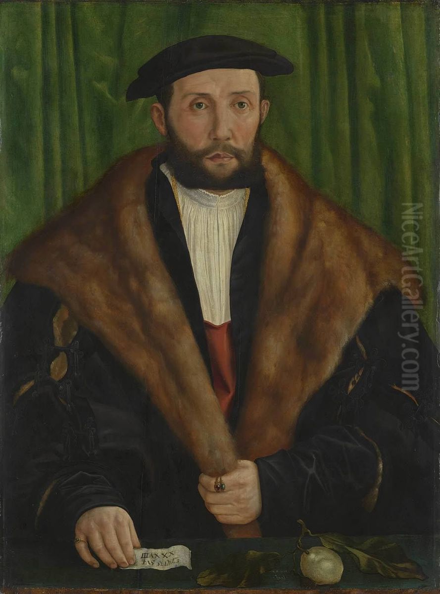 Andreas Ligsalz Oil Painting by Hans Muelich