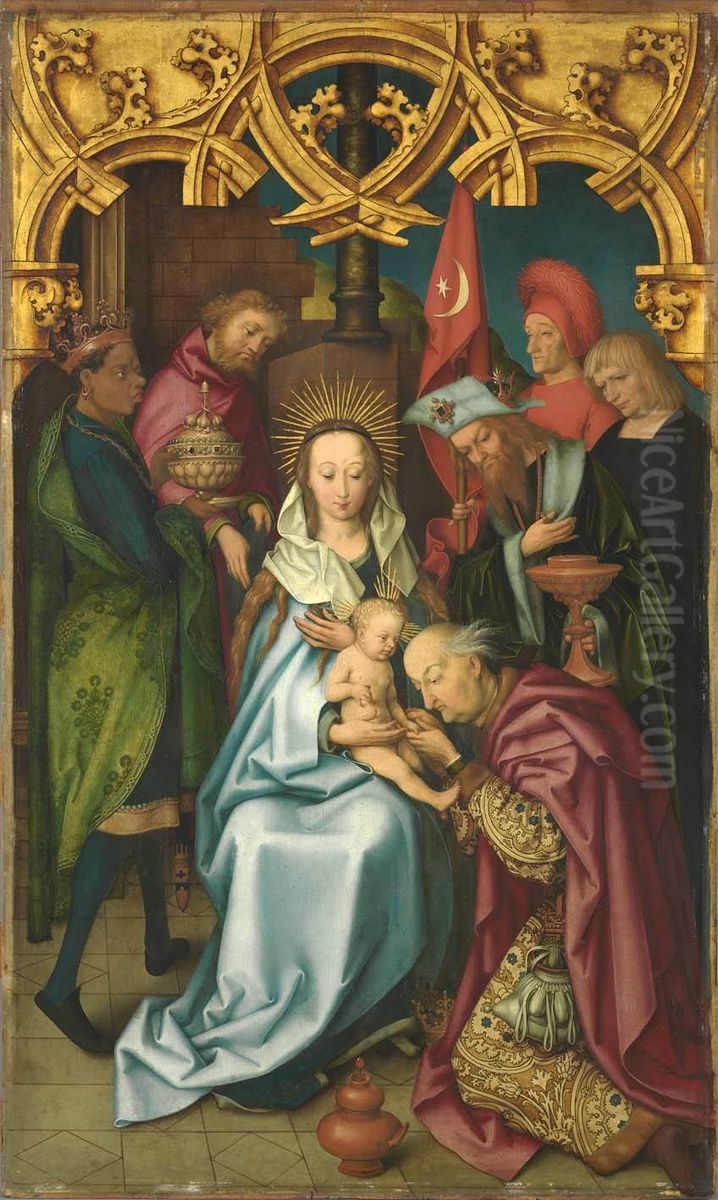 Anbetung der Konige Oil Painting by Hans Holbein the Elder