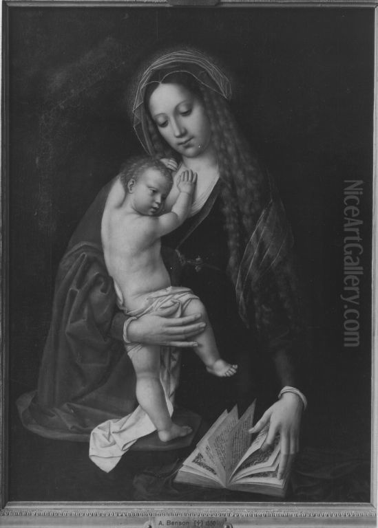 Maria mit Kind Oil Painting by Ambrosius Benson