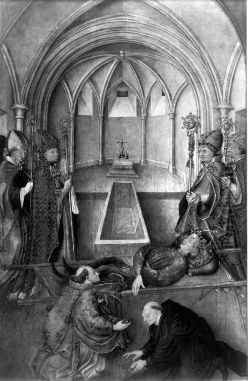 Burial of Saint Quirin Oil Painting by Gabriel Angler