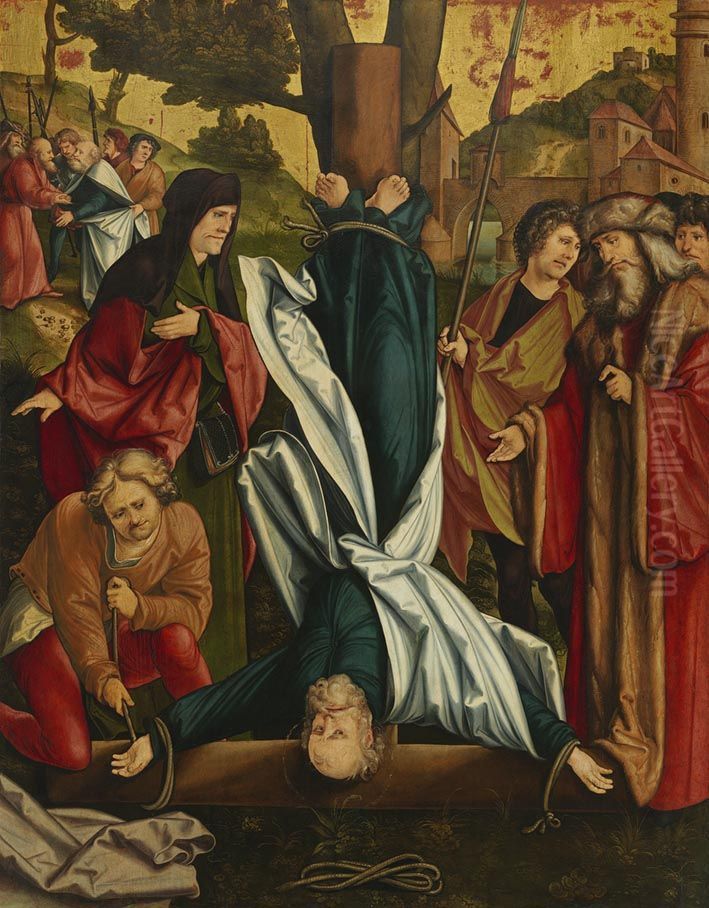 Kreuzigung Petri Oil Painting by Hans Leonhard Schaufelein