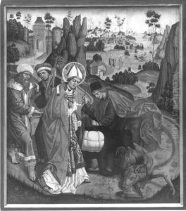 Der hl. Korbinian und der Bar Ruckseite: Kreuztragung Christi