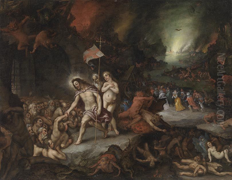 Christus in der Vorholle Oil Painting by Hans Rottenhammer