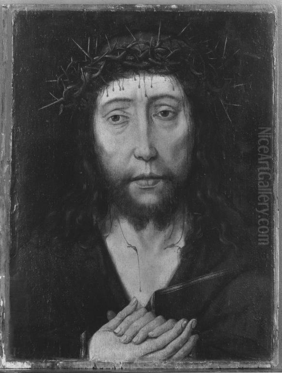 Christus mit Dornenkrone Oil Painting by Dieric Bouts