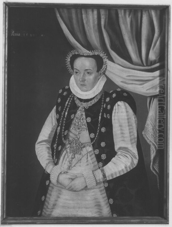 Bildnis einer unbekannten Furstin Oil Painting by Lorenz Strauch