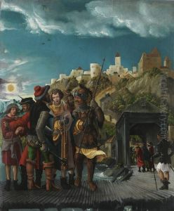 Die Gefangennahme des hl. Florian auf der Ennsbrucke
